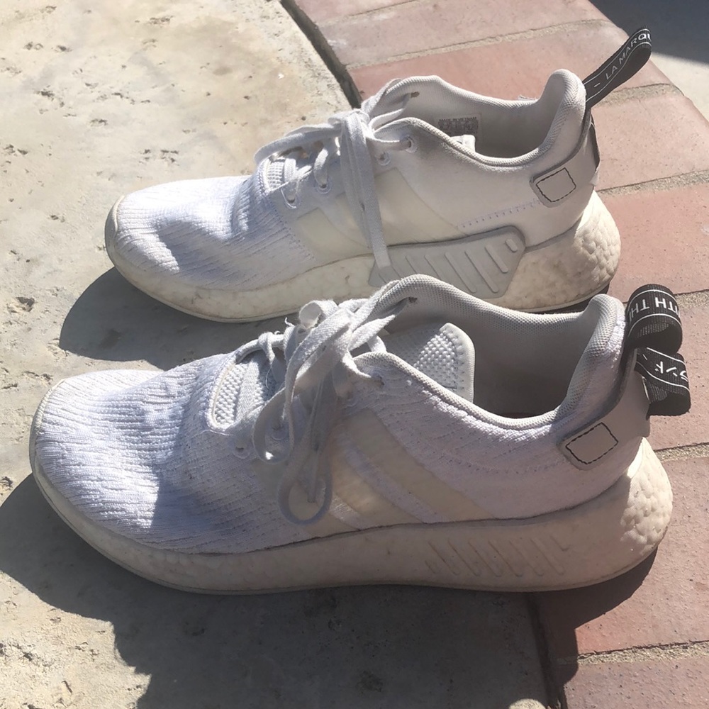 White adidas sneakers